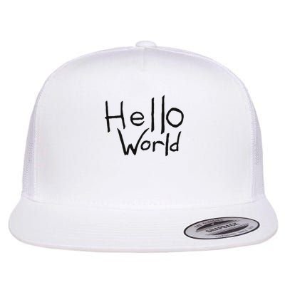 Omnis Robotman 'hello World' Men's Blue Cotton 100  Flatbill Hat