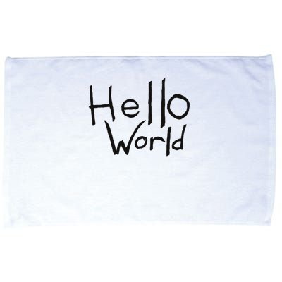 Omnis Robotman 'hello World' Men's Blue Cotton 100  Microfiber Hand Towel