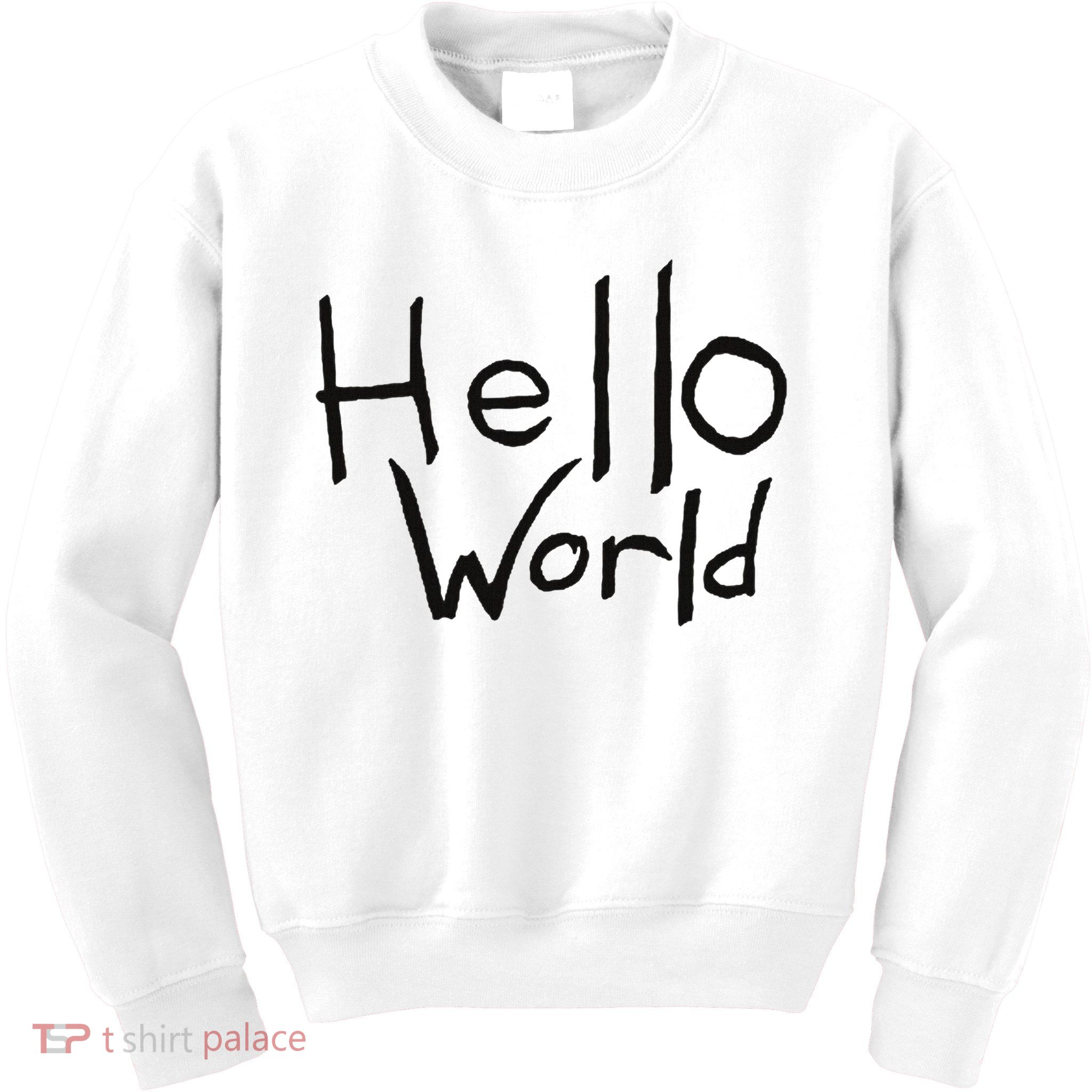 Omnis Robotman 'hello World' Men's Blue Cotton 100  Kids Sweatshirt