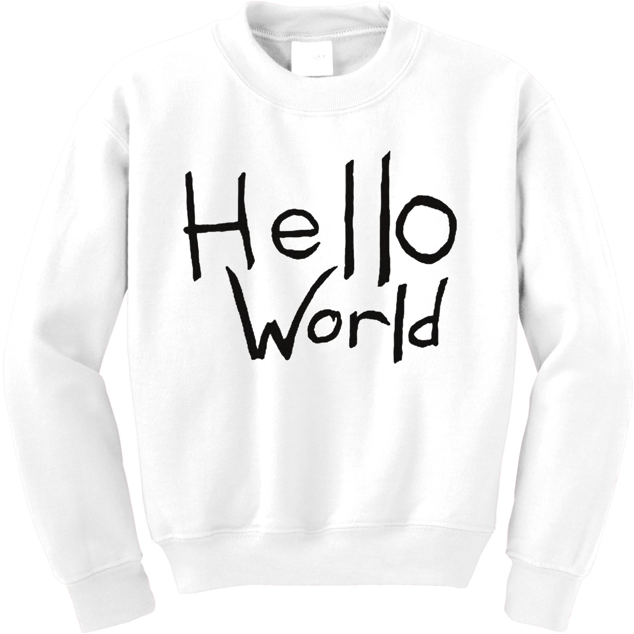 Omnis Robotman 'hello World' Men's Blue Cotton 100  Kids Sweatshirt