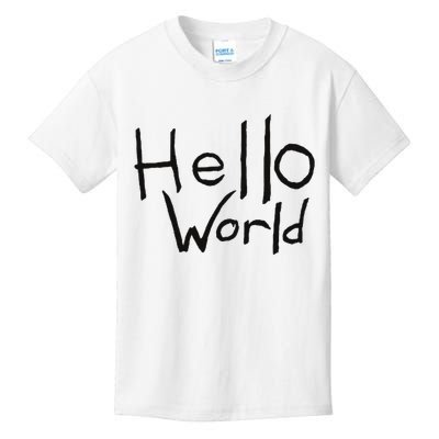 Omnis Robotman 'hello World' Men's Blue Cotton 100  Kids T-Shirt