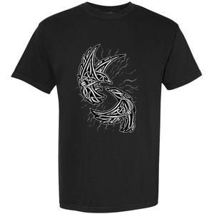 Odins Raven Hugin And Munin Viking Gift Garment-Dyed Heavyweight T-Shirt