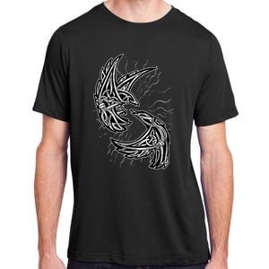 Odins Raven Hugin And Munin Viking Gift Adult ChromaSoft Performance T-Shirt