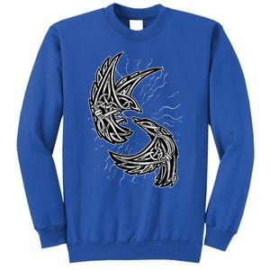 Odins Raven Hugin And Munin Viking Gift Sweatshirt