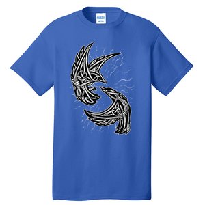 Odins Raven Hugin And Munin Viking Gift Tall T-Shirt