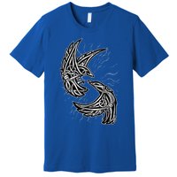 Odins Raven Hugin And Munin Viking Gift Premium T-Shirt