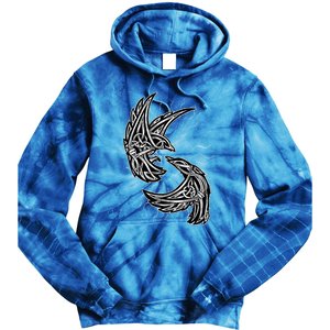 Odins Raven Hugin And Munin Viking Gift Tie Dye Hoodie