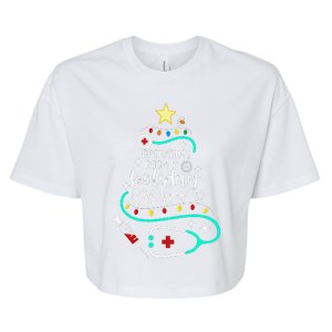 Operating Room Holiday Crew Xmas Perioperative Nurse Tech Bella+Canvas Jersey Crop Tee