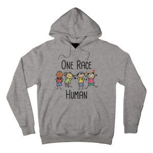 One Race Human Anti Racism Diversity Day Tall Hoodie