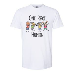 One Race Human Anti Racism Diversity Day Softstyle CVC T-Shirt