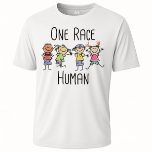 One Race Human Anti Racism Diversity Day Cooling Performance Crew T-Shirt