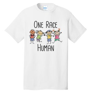 One Race Human Anti Racism Diversity Day Tall T-Shirt