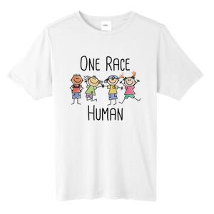 One Race Human Anti Racism Diversity Day Tall Fusion ChromaSoft Performance T-Shirt