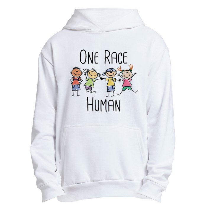 One Race Human Anti Racism Diversity Day Urban Pullover Hoodie