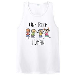 One Race Human Anti Racism Diversity Day PosiCharge Competitor Tank