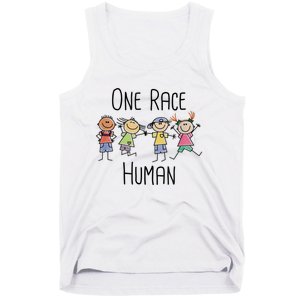 One Race Human Anti Racism Diversity Day Tank Top