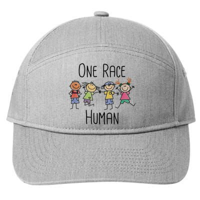 One Race Human Anti Racism Diversity Day 7-Panel Snapback Hat