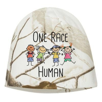 One Race Human Anti Racism Diversity Day Kati - Camo Knit Beanie