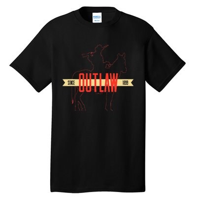 Outlaw Red Horse & Cowboy Adventure Gamer Tall T-Shirt