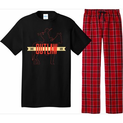 Outlaw Red Horse & Cowboy Adventure Gamer Pajama Set