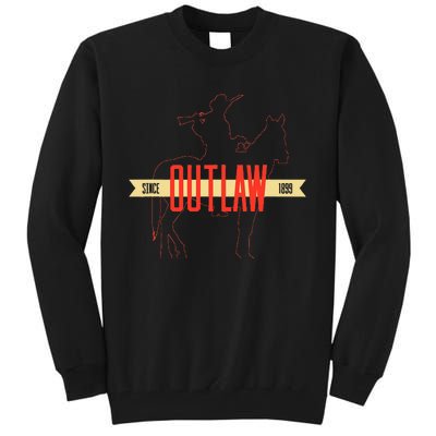 Outlaw Red Horse & Cowboy Adventure Gamer Tall Sweatshirt