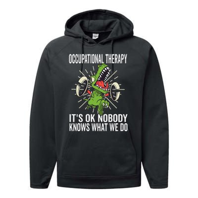 OT Rex Insperational TRex Occupational Therapist Assistant Performance Fleece Hoodie