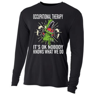 OT Rex Insperational TRex Occupational Therapist Assistant Cooling Performance Long Sleeve Crew