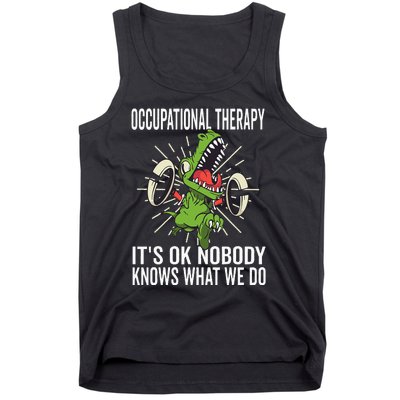 OT Rex Insperational TRex Occupational Therapist Assistant Tank Top