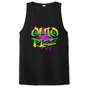 Ohio Rizz Ironic Meme Graffiti Rizzler Brainrot Quote PosiCharge Competitor Tank