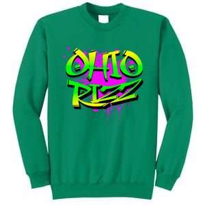 Ohio Rizz Ironic Meme Graffiti Rizzler Brainrot Quote Sweatshirt