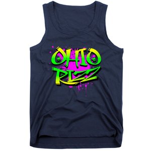 Ohio Rizz Ironic Meme Graffiti Rizzler Brainrot Quote Tank Top