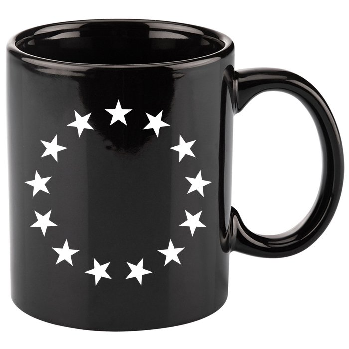 Original 13 Colonies Stars Betsy Ross Flag 11oz C Handle Ceramic Mug