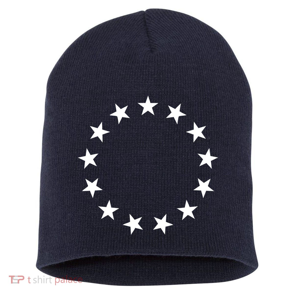Original 13 Colonies Stars Betsy Ross Flag Short Acrylic Beanie