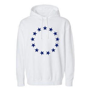 Original 13 Colonies Stars Betsy Ross Flag Garment-Dyed Fleece Hoodie