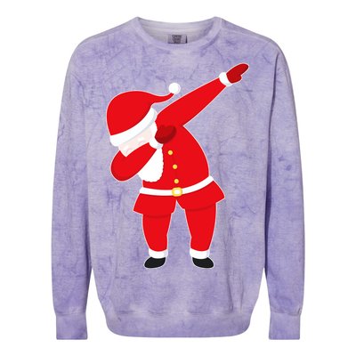 Original Dabbing Santa Colorblast Crewneck Sweatshirt