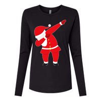 Original Dabbing Santa Womens Cotton Relaxed Long Sleeve T-Shirt