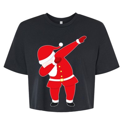 Original Dabbing Santa Bella+Canvas Jersey Crop Tee