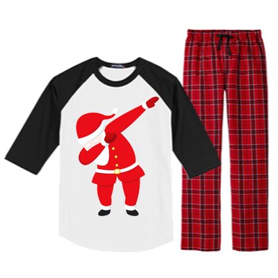 Original Dabbing Santa Raglan Sleeve Pajama Set