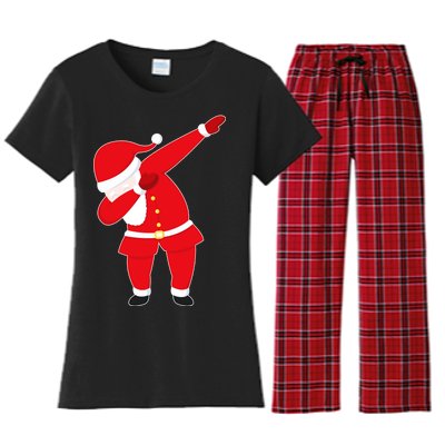 Original Dabbing Santa Women's Flannel Pajama Set