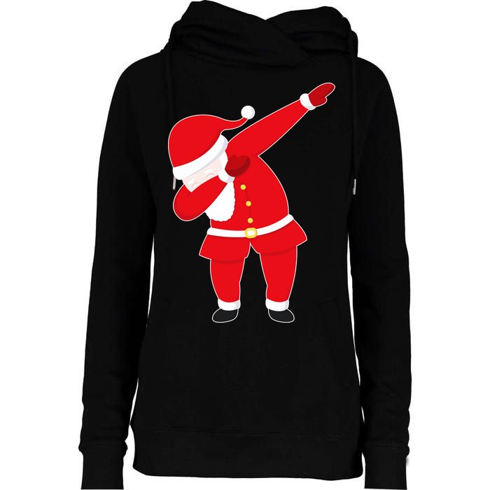 Original Dabbing Santa Womens Funnel Neck Pullover Hood