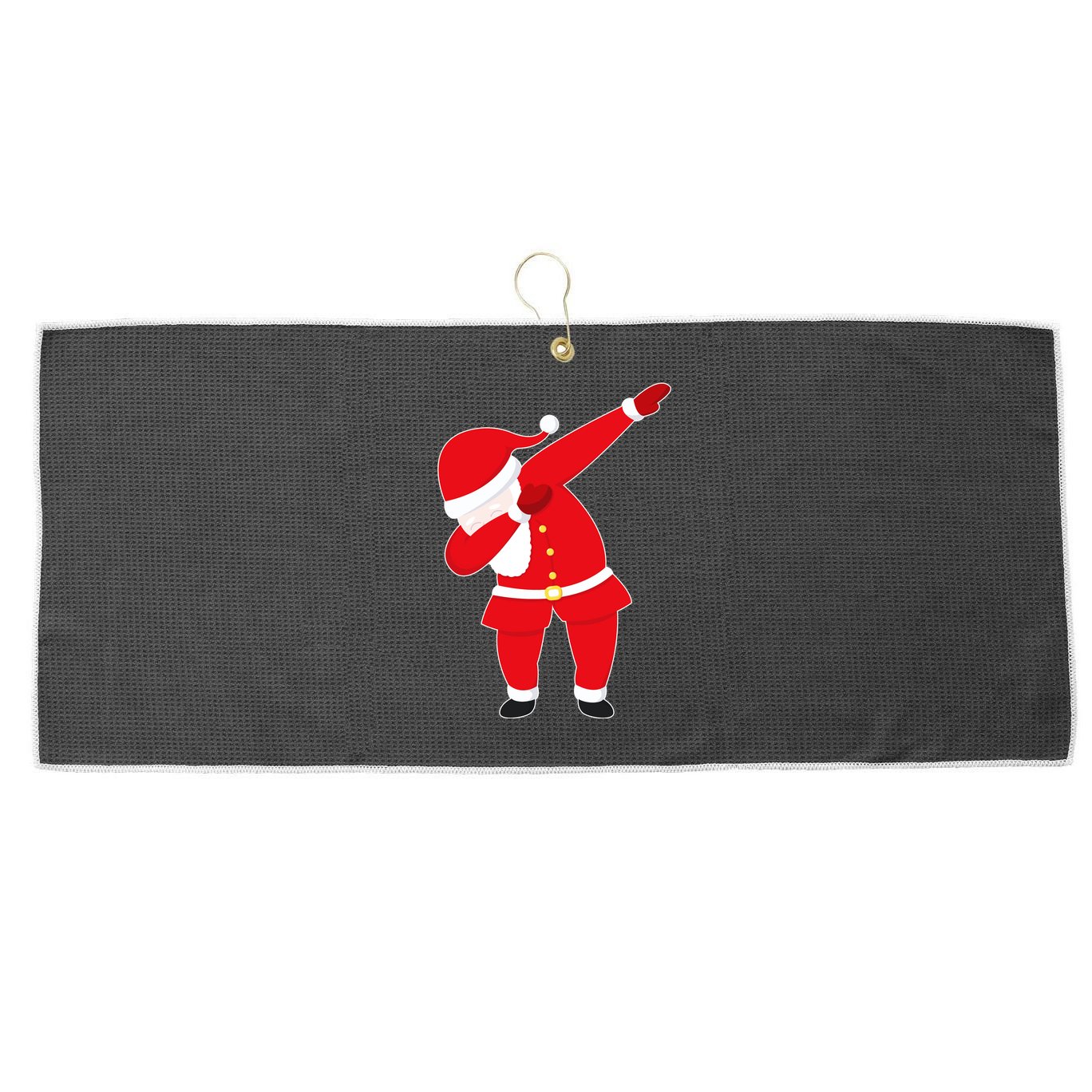 Original Dabbing Santa Large Microfiber Waffle Golf Towel