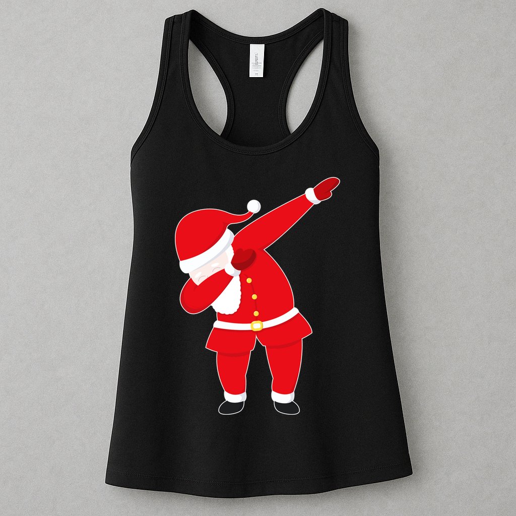 Original Dabbing Santa Womens Tank Top