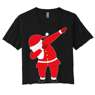 Original Dabbing Santa Women's Crop Top Tee