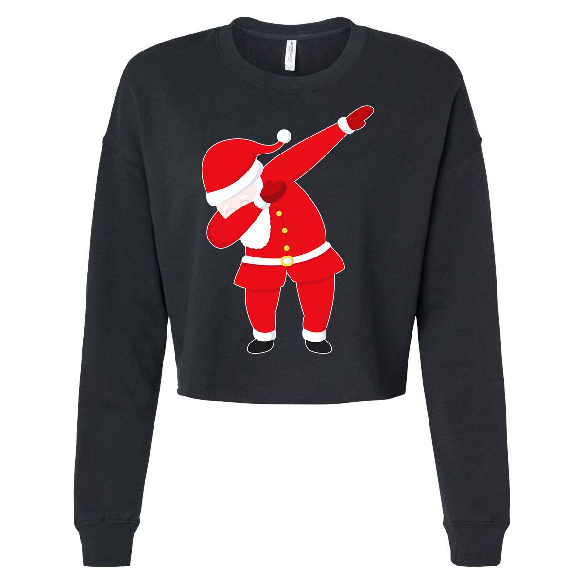 Original Dabbing Santa Cropped Pullover Crew