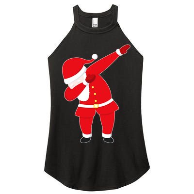 Original Dabbing Santa Women's Perfect Tri Rocker Tank