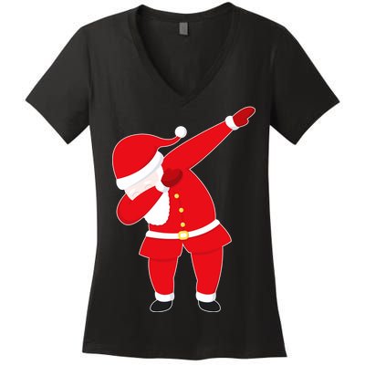 Original Dabbing Santa Women's V-Neck T-Shirt