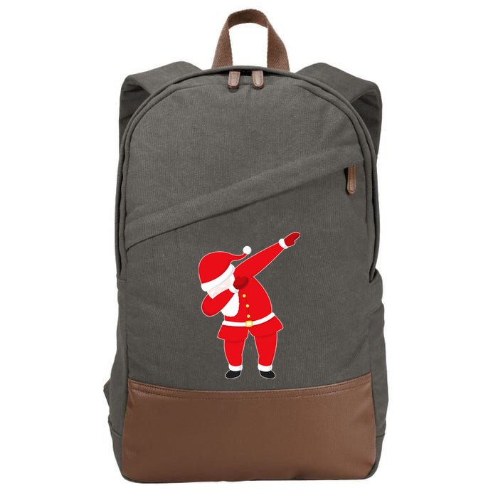 Original Dabbing Santa Cotton Canvas Backpack