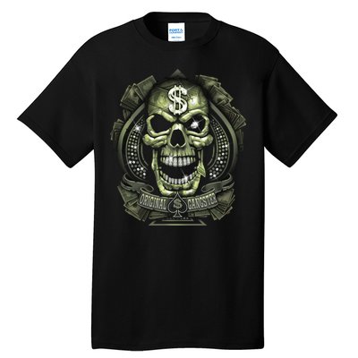 Original Gangster Skull Bling Tall T-Shirt