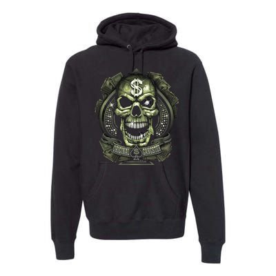 Original Gangster Skull Bling Premium Hoodie