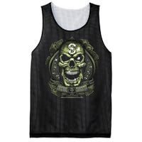 Original Gangster Skull Bling Mesh Reversible Basketball Jersey Tank